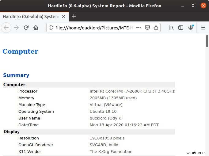 Linux PCのハードウェア情報を簡単に確認する方法｜HardInfoの使い方を徹底解説