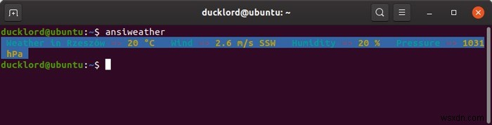 AnsiWeatherでターミナルからサクッと天気をチェックする方法