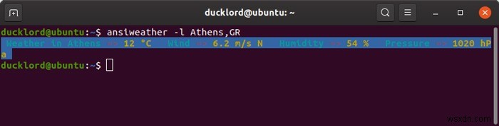 AnsiWeatherでターミナルからサクッと天気をチェックする方法