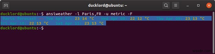 AnsiWeatherでターミナルからサクッと天気をチェックする方法
