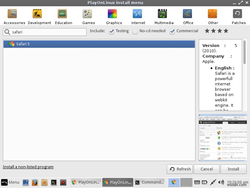 LinuxにSafariをインストールする方法｜WINEとPlayOnLinuxを使った導入ガイド