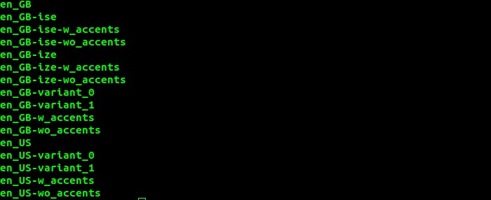 Linuxターミナルでスペルチェックを行う方法