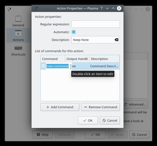 KDEのクリップボードウィジェットでクリップボード履歴をバックアップする方法