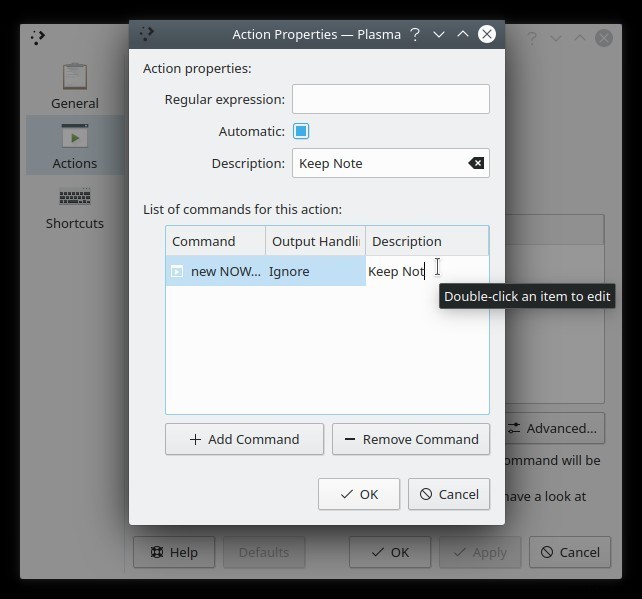 KDEのクリップボードウィジェットでクリップボード履歴をバックアップする方法