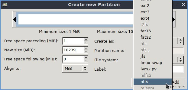 LinuxでハードドライブをNTFS形式にフォーマットする方法【GParted活用】