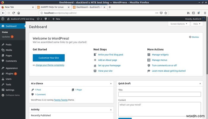 【保存版】LinuxでXAMPPを使ったWordPressローカル開発環境の構築方法