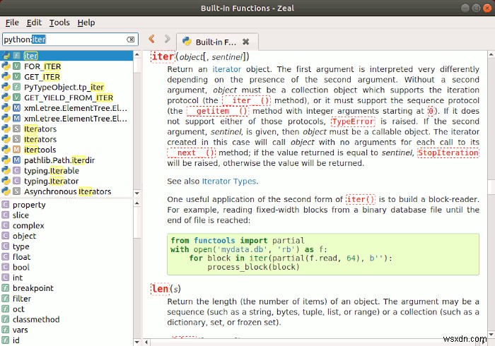 Zealでコードドキュメントをオフライン表示する方法【Linux対応】