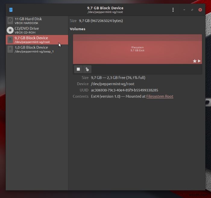 GNOME Disks(ディスクユーティリティ)でストレージデバイスのベンチマークを取る方法