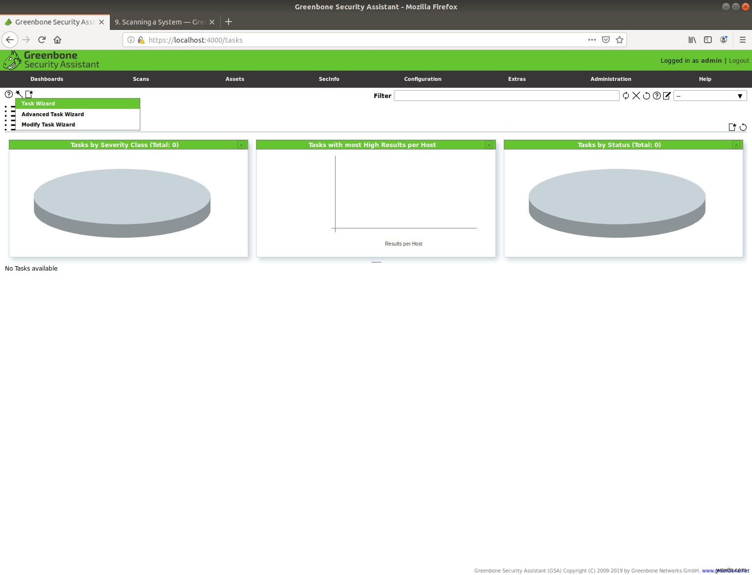 Linuxに脆弱性スキャナーOpenVAS(GVM)をインストールして初回スキャンを実行する方法