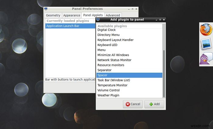 LXDEのパネルを活用してシンプルなアプリランチャーを作る方法