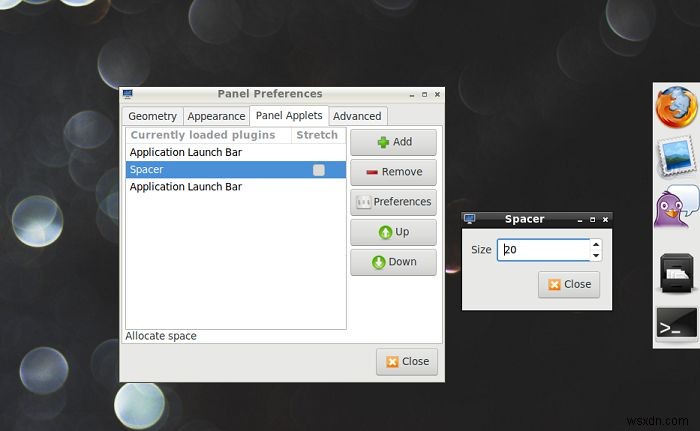 LXDEのパネルを活用してシンプルなアプリランチャーを作る方法