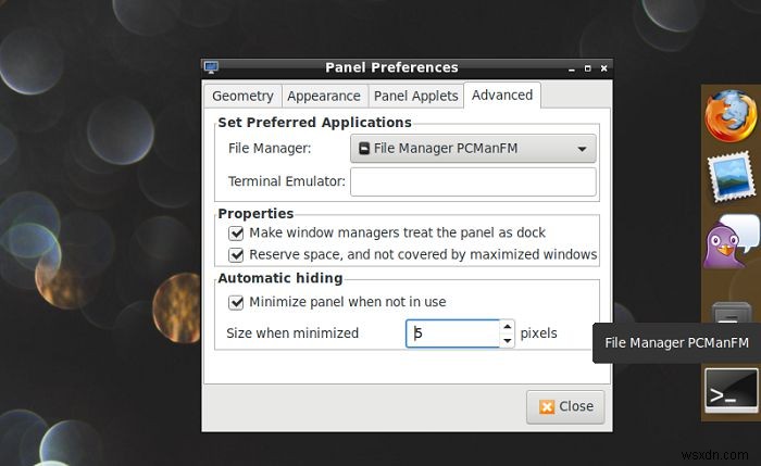 LXDEのパネルを活用してシンプルなアプリランチャーを作る方法