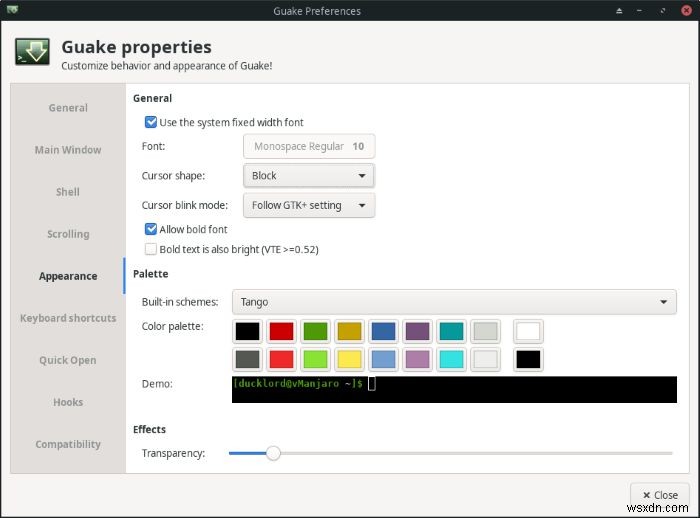 【Linux】ドロップダウンターミナル「Guake」の使い方とカスタマイズ徹底解説