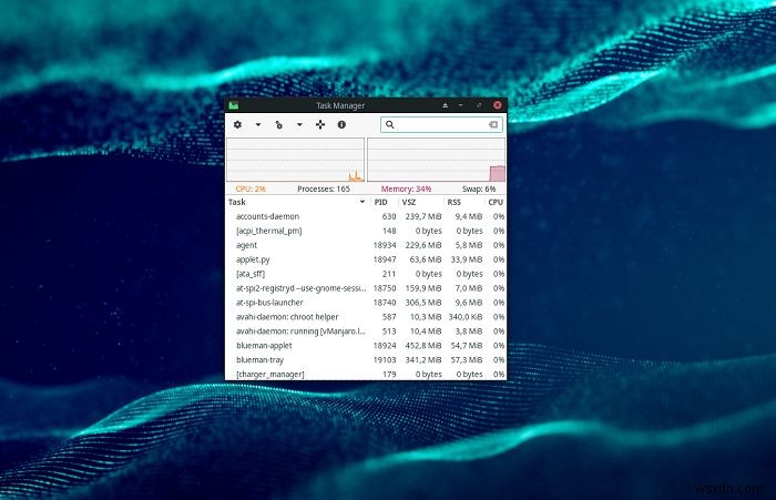 XFCEのタスクマネージャーで実行中プロセスを管理・最適化する方法