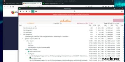 XFCEのタスクマネージャーで実行中プロセスを管理・最適化する方法