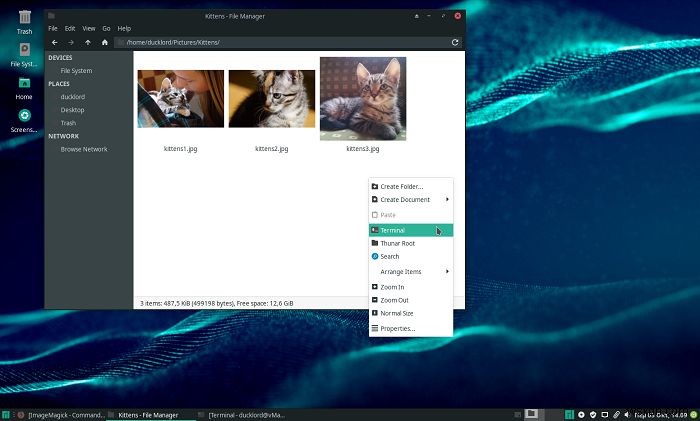 LinuxのThunarファイルマネージャーで画像を圧縮・リサイズする方法