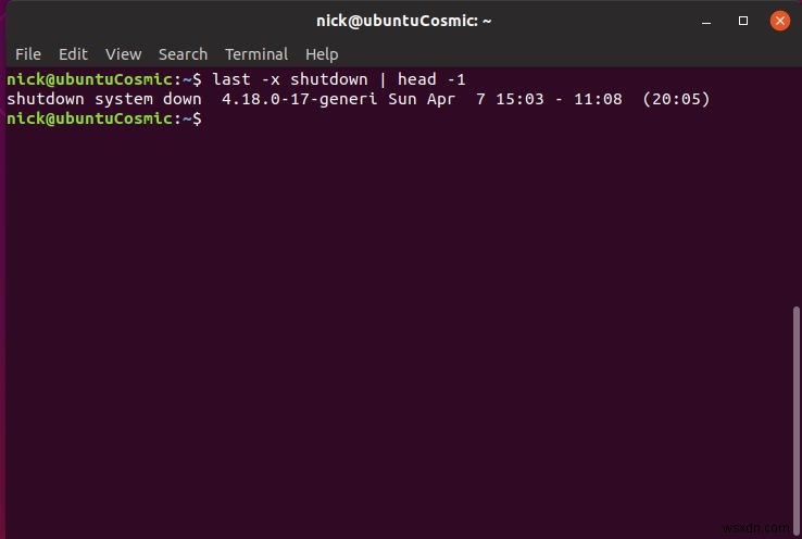 Linuxでシャットダウンと再起動の日時を確認する方法