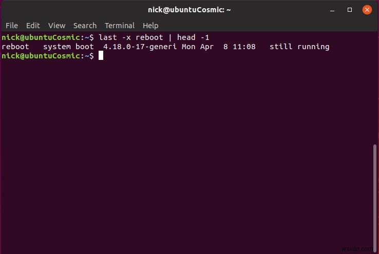 Linuxでシャットダウンと再起動の日時を確認する方法