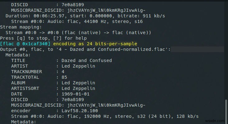 FFmpegで音楽ファイルの音量を調整・正規化する方法