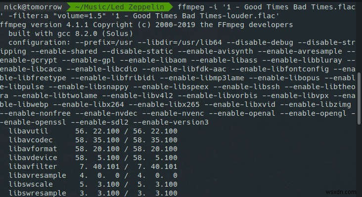 FFmpegで音楽ファイルの音量を調整・正規化する方法