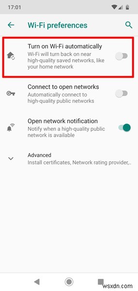 【Android】Wi-Fiが勝手にオンになるのを防ぐ設定方法