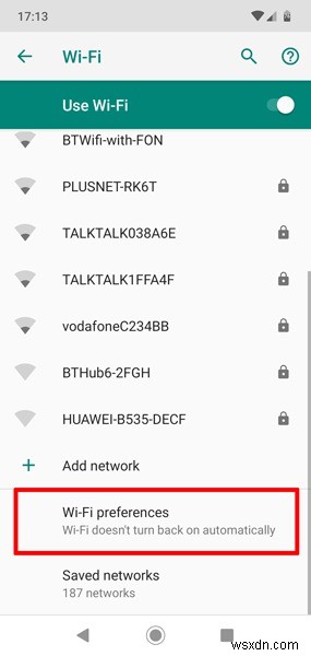 【Android】Wi-Fiが勝手にオンになるのを防ぐ設定方法
