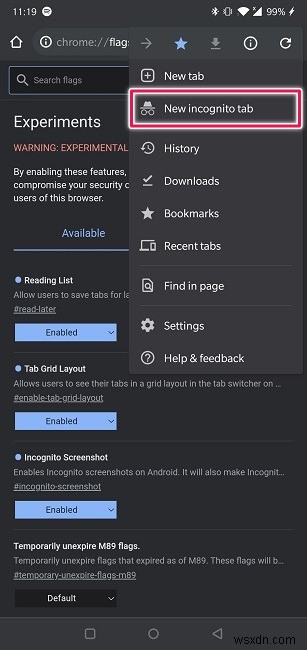 Androidのシークレットモードでスクリーンショットを撮る方法【Chrome・Firefox・Edge・Opera対応】