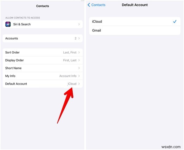 AndroidとiPhoneで連絡先の保存先（デフォルトアカウント）を変更する方法