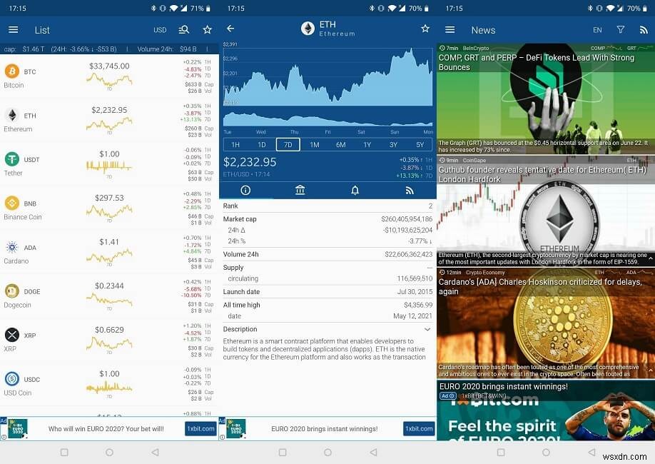 Androidで使えるおすすめ暗号通貨トラッカーアプリ7選