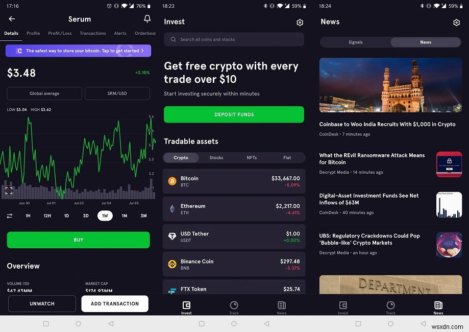 Androidで使えるおすすめ暗号通貨トラッカーアプリ7選