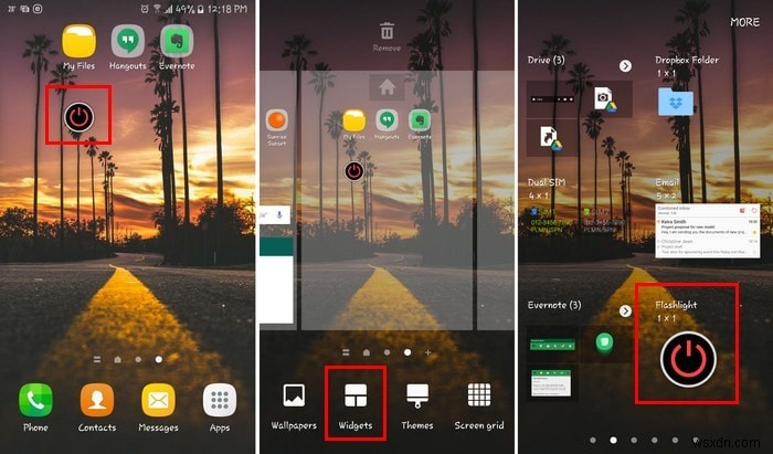 Androidで懐中電灯を素早くオン/オフする7つの方法
