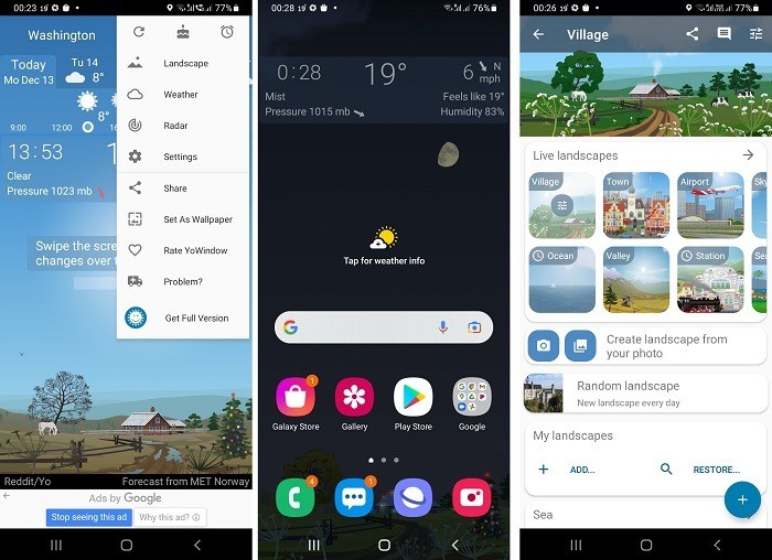 Androidにおすすめのライブ天気壁紙アプリ5選