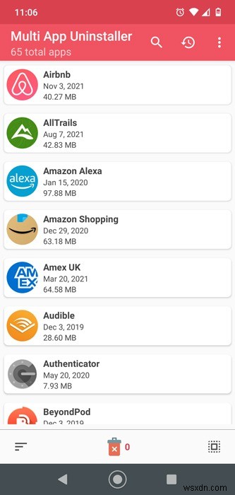 【Android】複数アプリを一括アンインストールしてストレージを空ける方法