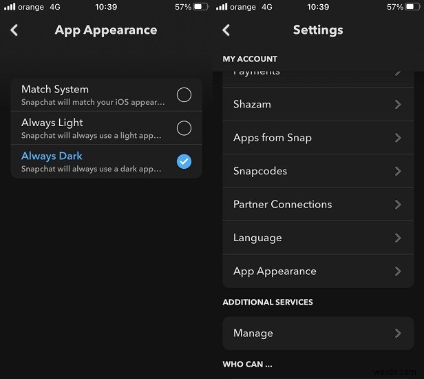 Snapchatでダークモードを有効にする方法【iOS・Android両対応ガイド】