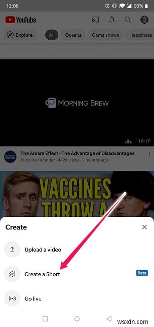 Android・iOS版YouTubeでショート動画（Shorts）を作成・投稿する方法