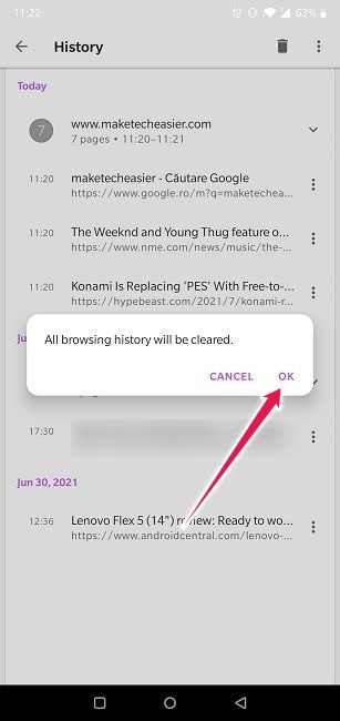 Androidでブラウザの閲覧履歴を削除する方法｜Chrome・Firefox・Opera・Edge・Brave対応