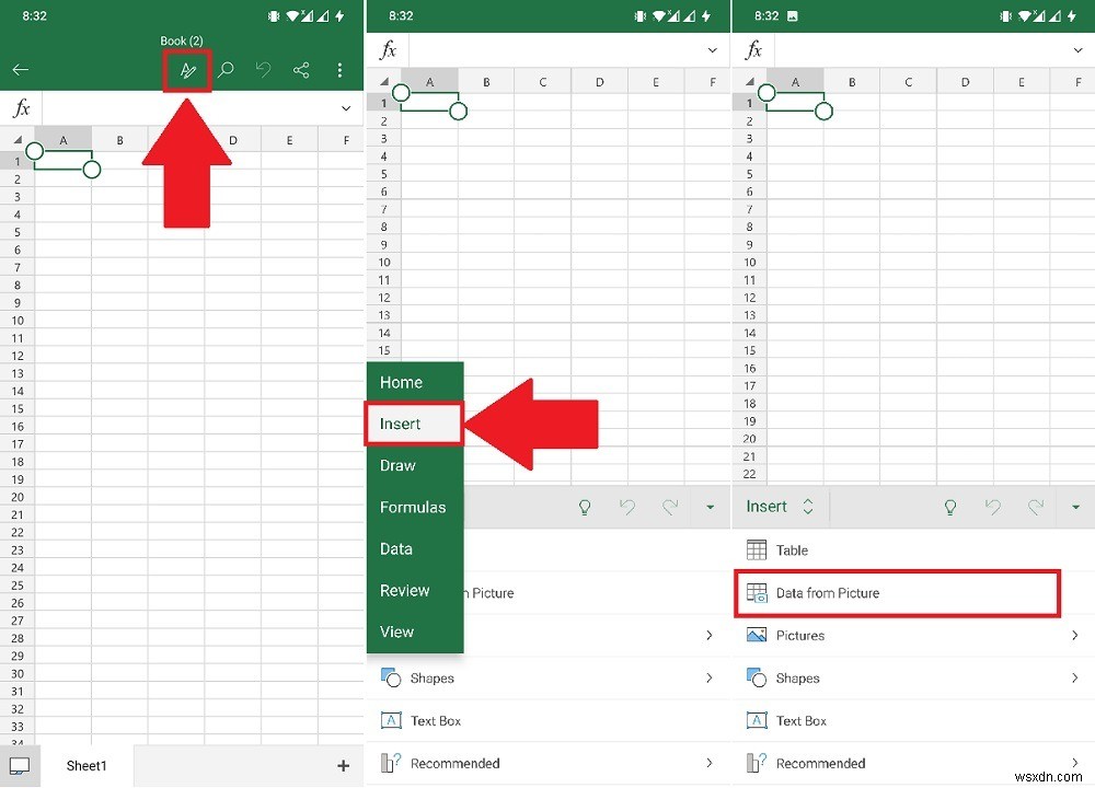 Android版Excelで画像からデータを挿入する方法｜「画像からデータ」機能の使い方