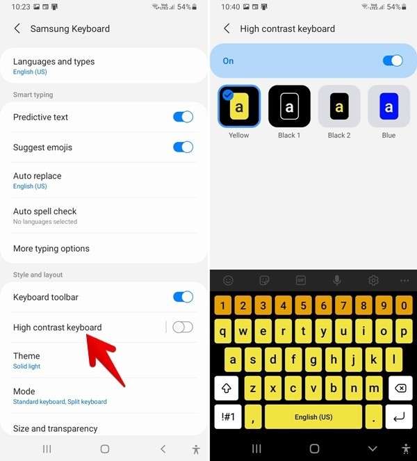 GalaxyスマホのSamsung Keyboardの色を変更する4つの方法