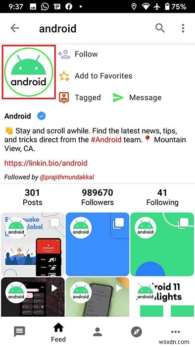 AndroidでInstagramのストーリーとハイライトをダウンロードする方法