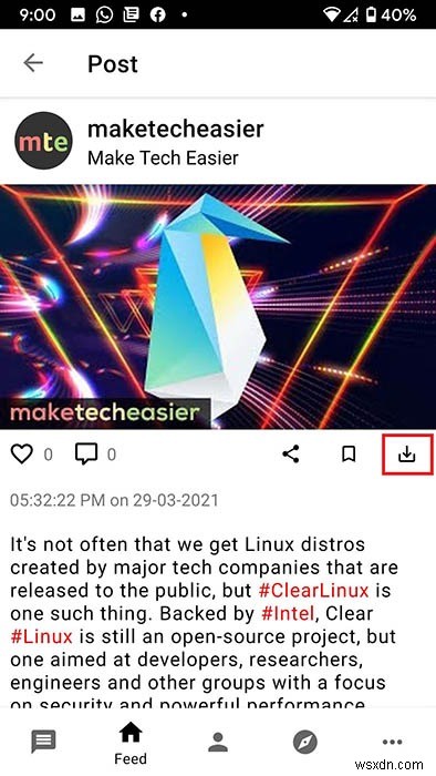 AndroidでInstagramのストーリーとハイライトをダウンロードする方法