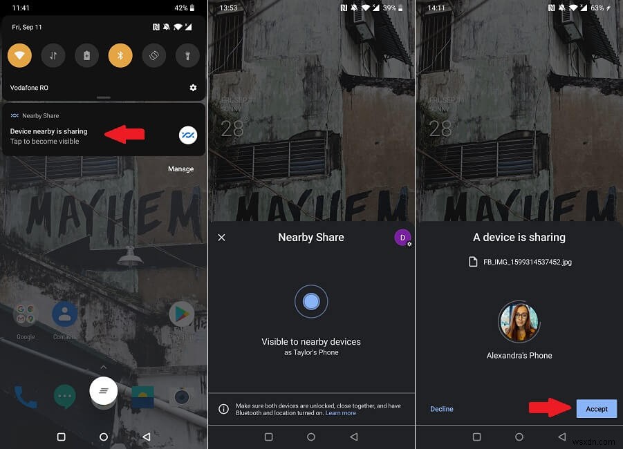 Androidの「近くの共有(Nearby Share)」を使ってファイルやアプリを簡単に共有する方法