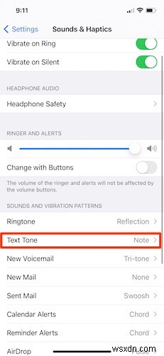 iPhoneでメッセージ送信時の音をオフにする方法