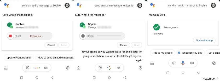 AndroidでGoogleアシスタントを使ってメッセージを送受信する方法