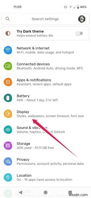 Androidで日没時にダークモードを自動的に有効化するスケジュール設定の方法