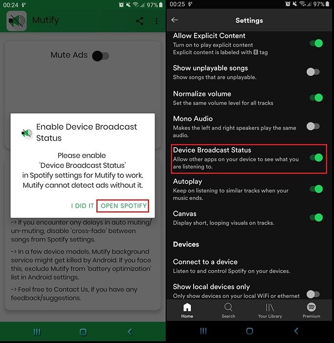 【Android】Spotifyの広告を自動でミュートする方法｜Mutifyアプリの設定手順