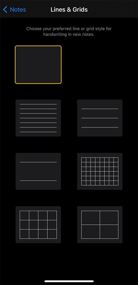 【iOS】メモアプリの背景色を変更する方法|ライト/ダーク切り替えと罫線・グリッド設定も解説
