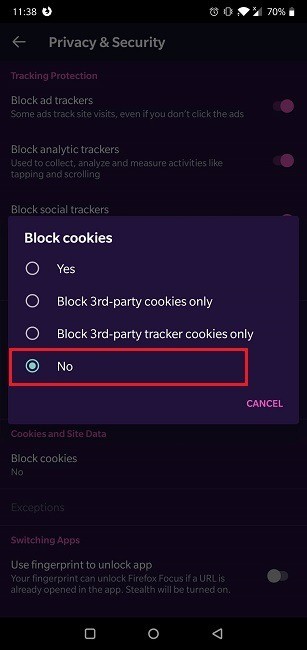 AndroidブラウザでCookieを有効にする方法【Chrome・Firefox・Opera対応】