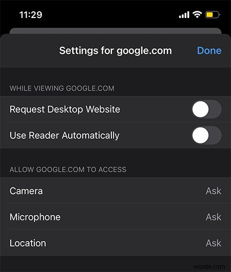 iOSのSafariでカメラ・マイク・位置情報へのアクセスをブロックする方法