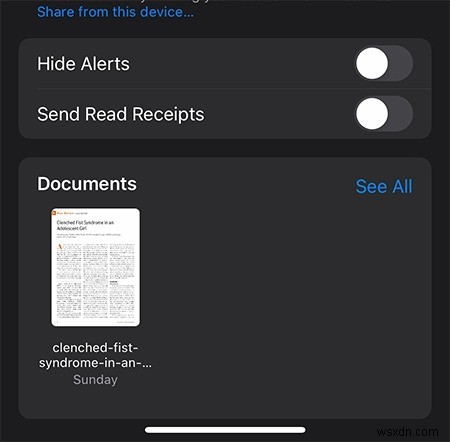 iOSのメッセージ(iMessage)で受信したファイルを「ファイル」アプリに保存する方法