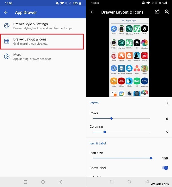 Androidスマホでアプリのアイコンサイズを変更する方法【ランチャー・標準設定】
